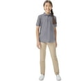 thumbnail image 5 of Classroom School Uniforms Big Kid Short Sleeve Pique Polo CR832Y, XL, Heather Gray, 5 of 6