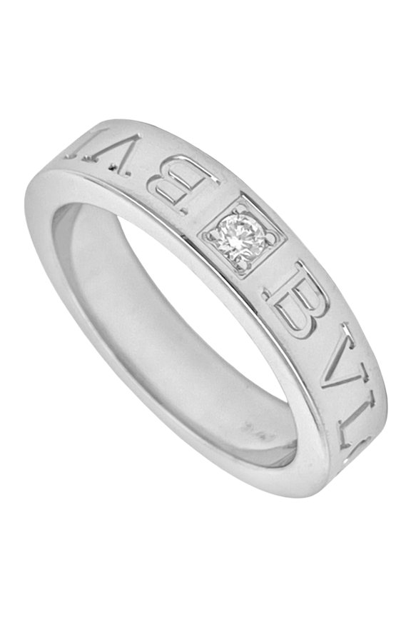 Pre-Owned Bvlgari Bulgari B.zero1 Essential Band Ring, Diamond Approx. 18K White Gold, 6.0g,...