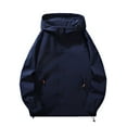 thumbnail image 1 of LOVZFMLL Vestes pour Hommes Décontractées Amples à Manches Longues avec Capuche Zippée, 1 of 6
