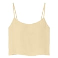 thumbnail image 7 of Crop Tops for Women Summer Sleeveless Scoop Neck Adjustable Spaghetti Strap Casual Camisole Tank Top, 7 of 7