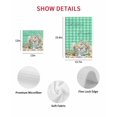 thumbnail image 7 of Easter Bunny Eggs Kitchen Dish Towels for Drying Dishes Set of 4, Spring Pink Flowers Country Cabin Green Plaid Waffle Weave Microfiber Hand Tea Bathroom Towels Quick Dry & Absorbent Towel 12x12, 7 of 7