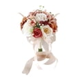 thumbnail image 2 of Decoración de ramo de boda elegante, romántico y realista, decoración del hogar falsa para la novia Estilo D, 2 of 9