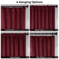 thumbnail image 6 of Signature Burgundy Velvet Blackout Curtains For Bedrooms (1 Panel), 50WX 108L, 6 of 9