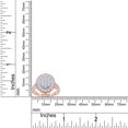 thumbnail image 3 of AFFY 1 Carat Moissanite Diamond Milgrain Cluster Engagement Ring for Women 14K Rose Gold over Silver-8, 3 of 7