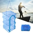 thumbnail image 4 of Higoodz Fish Drying Net, Collapsible Mesh Hanging Drying Rack Net Anti-Fly Cage Dry Food Storage Carrying Bag Collapsible Drying Net, 4 of 9