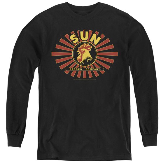 Sun Sun Ray Rooster Youth Long Sleeve Tee Black