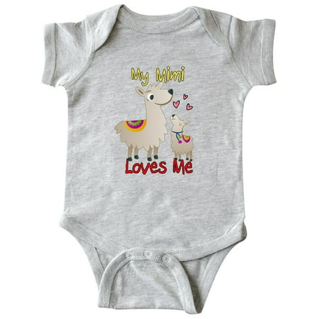 

Inktastic My Mimi Loves Me Llama Gift Baby Boy or Baby Girl Bodysuit