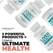 Liver Health Formula for Liver Cleanse & Detox and Joint Support Supplement for Joint Health, Bundle Pack by Purehealth Research