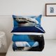 thumbnail image 5 of Juego de edredón infantil para niños y niñas,3D Shark Fish Down Comforter 3 Piece Hawaiian, 5 of 6