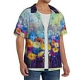 thumbnail image 2 of Kdxio Men'S Hawaiian Shirt For Men Short Sleeve Shirt Spring Flower Seasonal Summer Casual Holiday Beach Button Down T-Shirts, 2 of 5