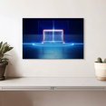 thumbnail image 2 of Elephant Stock Ice Hockey Goal Wall Art - Horizontal Canvas Wall Art - Living Room Wall Decor - Sports Canvas - Blue And Teal Decor - 12" x 8", 2 of 8