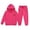 Hot Pink, variant on Girl's 2 Piece Pullover Sweatshirt Set Winter Outfits Set Hooded Sweatshirt And Joggers Casual Letter Print Tracksuit For Toddler Kids Elastic Waist Fall Tracksuit 2-3 Years