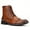 Cognac, variant on Jazamé Men's Carson Distressed Cap Toe Tall Motorcycle Miltiary Combat Boots, Cognac, 7.5