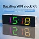 thumbnail image 2 of DIY Electronic Kit Digital RGB Colorful LED Alarm Clock Suite 4Digit Date Temperature Clock Soldering Project Practice,B, 2 of 5