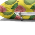thumbnail image 4 of Tropical Pet Bed, Ripe Guava Fruits with Fresh Leaves Hand Drawn Agriculture Produce, Chew Resistant Pad for Dogs and Cats Cushion with Removable Cover, 24" x 39", Yellow Green, by Ambesonne, 4 of 4