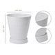 thumbnail image 2 of 2 Macetas Grande Moderna Minimalista Interior Exterior Plato BLANCO, 2 of 4