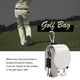 thumbnail image 2 of Bolsa Porta Pelotas De Golf Bolsa de cuero PU para pelotas de golf Mini cintura para colgar accesorios para exteriores (blanco), 2 of 6