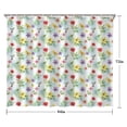 thumbnail image 5 of Pioneer Flower Floral Print Pattern Shower Curtain 84"x72", Bathroom Decorative Shower Curtain Set with 12 Hooks, Waterproof Washable, 5 of 6