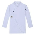 thumbnail image 1 of Unisex Men's Long Sleeve Chef Coat Jacket Women Kitchen Restaurant Cooking Work Chef Shirt Tops Light Zippe Mens Smock Bright Cardigan Sweater Band Small Sweater Long Cardigans with Hood Mens, 1 of 7