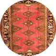 thumbnail image 1 of Ahgly Company Indoor Round Persian Orange Traditional Area Rugs, 4' Round, 1 of 1