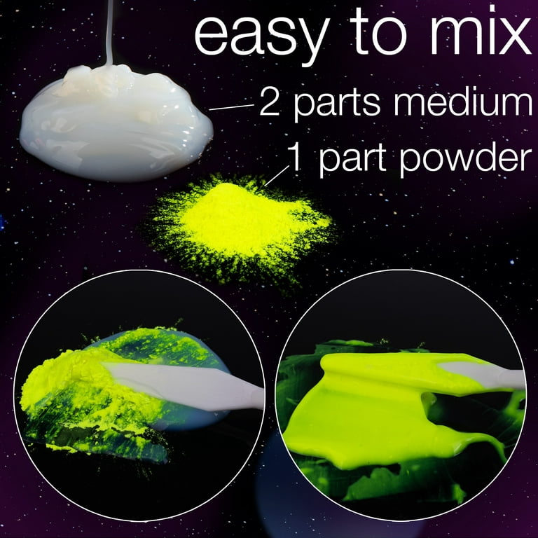 Yellow Glow in The Dark Powder