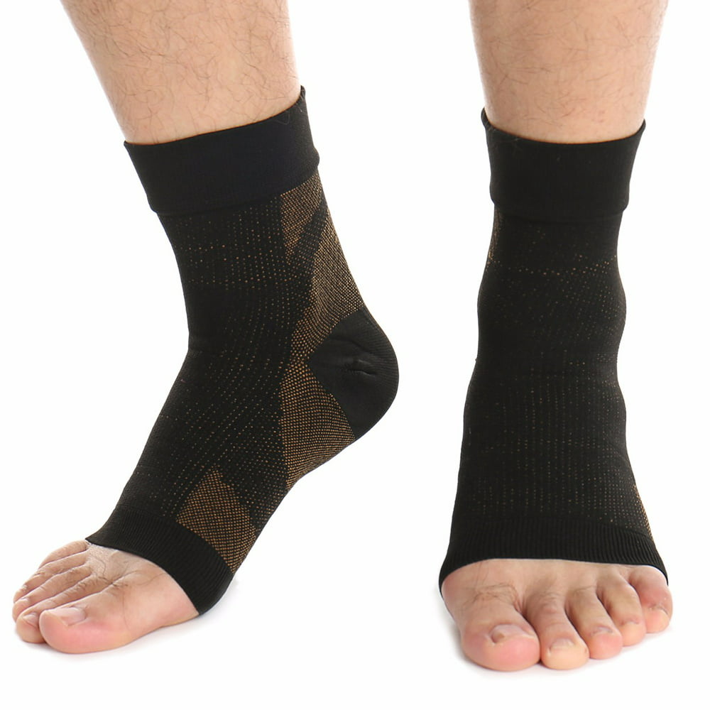 CFR Copper Compression Recovery Foot Sleeves Ankle Sleeve Plantar