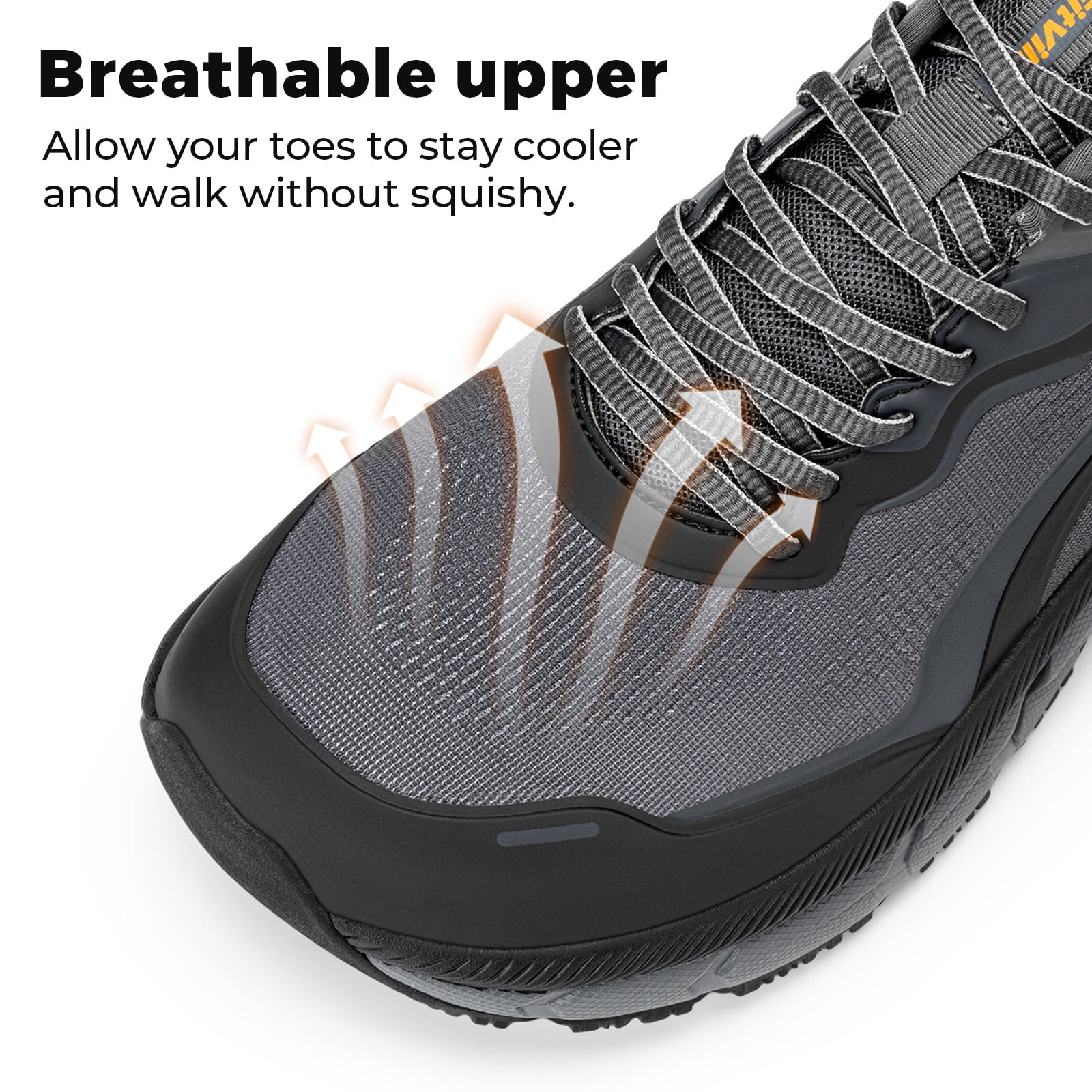 FitVille Mens Extra Wide Walking Shoes Comfortable Lightweight