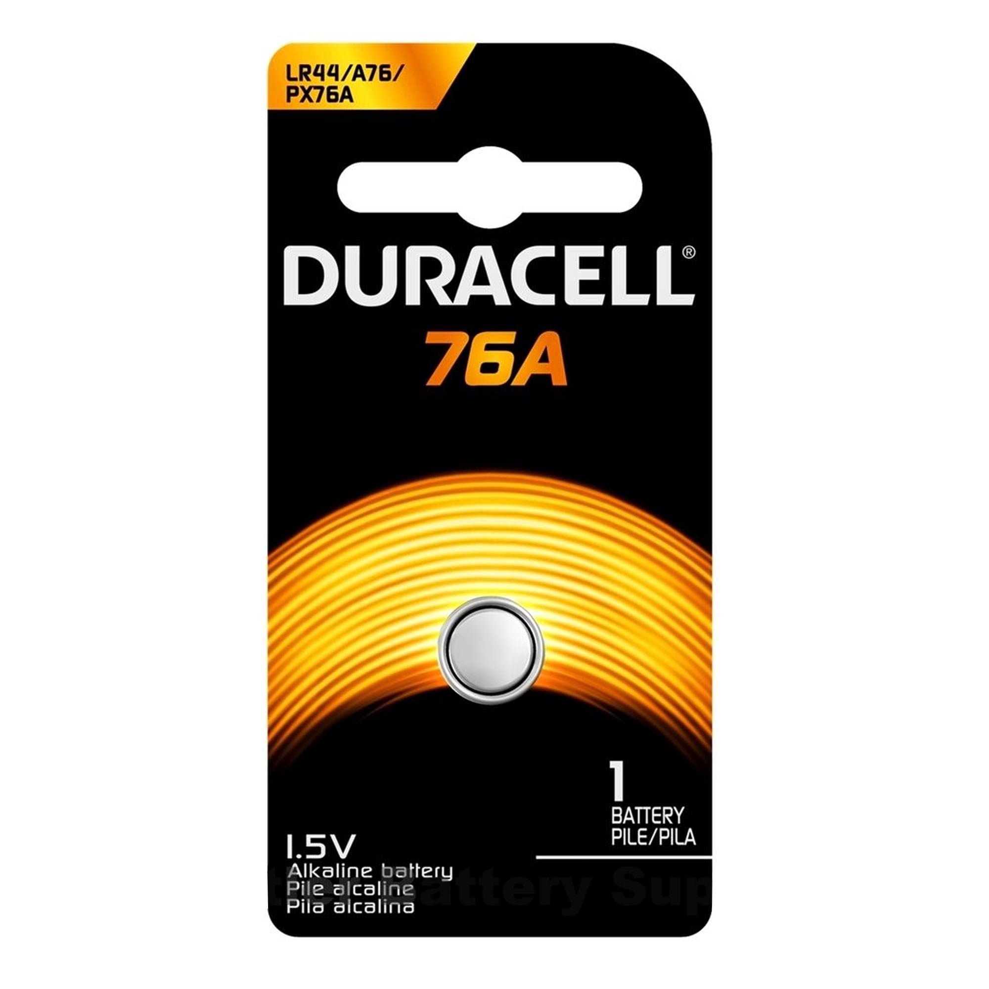 1Card Duracell PX76A / 76A (AG13, L1154, A76, LR44) Button Battery