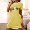thumbnail image 5 of Funicet Chemises à Manches Courtes pour Femmes, Shorts pour Femmes, Chemise de Nuit Courte Surdimensionnée pour Femmes Mode Imprimé Poitrine Chemise de Nuit à Manches Courtes, Chemises à Manches Courtes pour Femmes, Chemises à Manches Courtes pour Femmes, 5 of 5