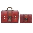 thumbnail image 1 of Wooden Gift Boxes,2pcs Wooden Gift Box Vintage Wooden Box Wood Storage Box Unrivaled Performance, 1 of 8