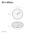 thumbnail image 2 of Swiss Madison Sm-Vs212 Sublime 16-15/16" Circular Ceramic Vessel Bathroom Sink - White, 2 of 7