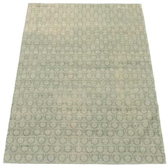 ECARPETGALLERY Tapis Fait à la Main pour Salon, Salle à Manger et Chambre à Coucher Transitionnel Collection Collage 4'9" x 6'9" en Gris