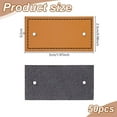 thumbnail image 2 of 50 Camel Leather Garment Labels - 2x1 Inch Blank Leather Sewing Labels with 2 Holes for Jeans Bags Clothing Accessories, 2 of 6