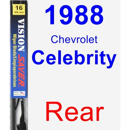 Chevrolet Celebrity Spark Plug - 1988 Chevrolet Celebrity Rear Wiper Blade - Vision Saver