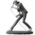 thumbnail image 1 of TISHITA Sculpture de Bureau Chanteur en Plomb, 1 of 8