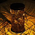 thumbnail image 3 of Arte del hierro colgantes Linterna hueco Luz de paisaje impermeable IP55 LED para Patio Porche de piezaza o colgante Hojas CUTICAT colgando luces huecas, 3 of 8