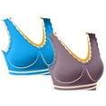 thumbnail image 4 of Hjlmsx Workout Bras for Women Comfort Support and Lift Full Coverage Back Fat Bras No Underwire Push Up Bra Large Bust Bras, 4 of 9