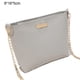 thumbnail image 2 of Bolso bandolera de un solo hombro con textura y estilo elegante Gris claro, 2 of 5