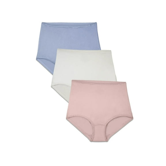 Vanity Fair Radiant Women's Undershapers Brief Underwear - High Waist, Light Control Shaping, 3-Pack, Sizes S-5XL