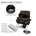 thumbnail image 4 of FUIALDOLG Crossbody Purse Vintage Mushroom Moon Print Double Layer Crossbody Bag for Running, Polyester with Zipper Crossbody Cell Phone Purse, 4 of 7