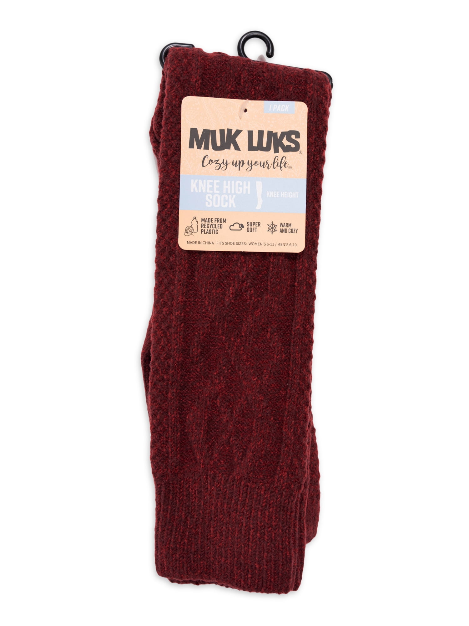 MUK LUKS Pointelle Microfiber Boot Socks Pastel - Set of 3