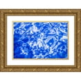 thumbnail image 1 of Murdock, Ramona 18x13 Gold Ornate Wood Framed with Double Matting Museum Art Print Titled - Cubes in Motion blue, 1 of 4