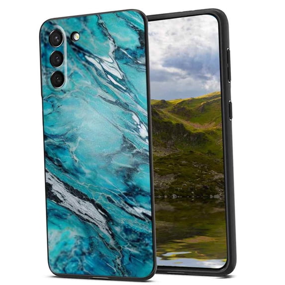 Compatible with Samsung Galaxy S23+ Plus Phone Case, Marble-Custom12 Case Men Women, Flexible Silicone Shockproof Case for Samsung Galaxy S23+ Plus