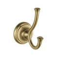 thumbnail image 1 of Delta Faucet 034449681384 Cassidy Double Robe Hook, Champagne Bronze, 1 of 12