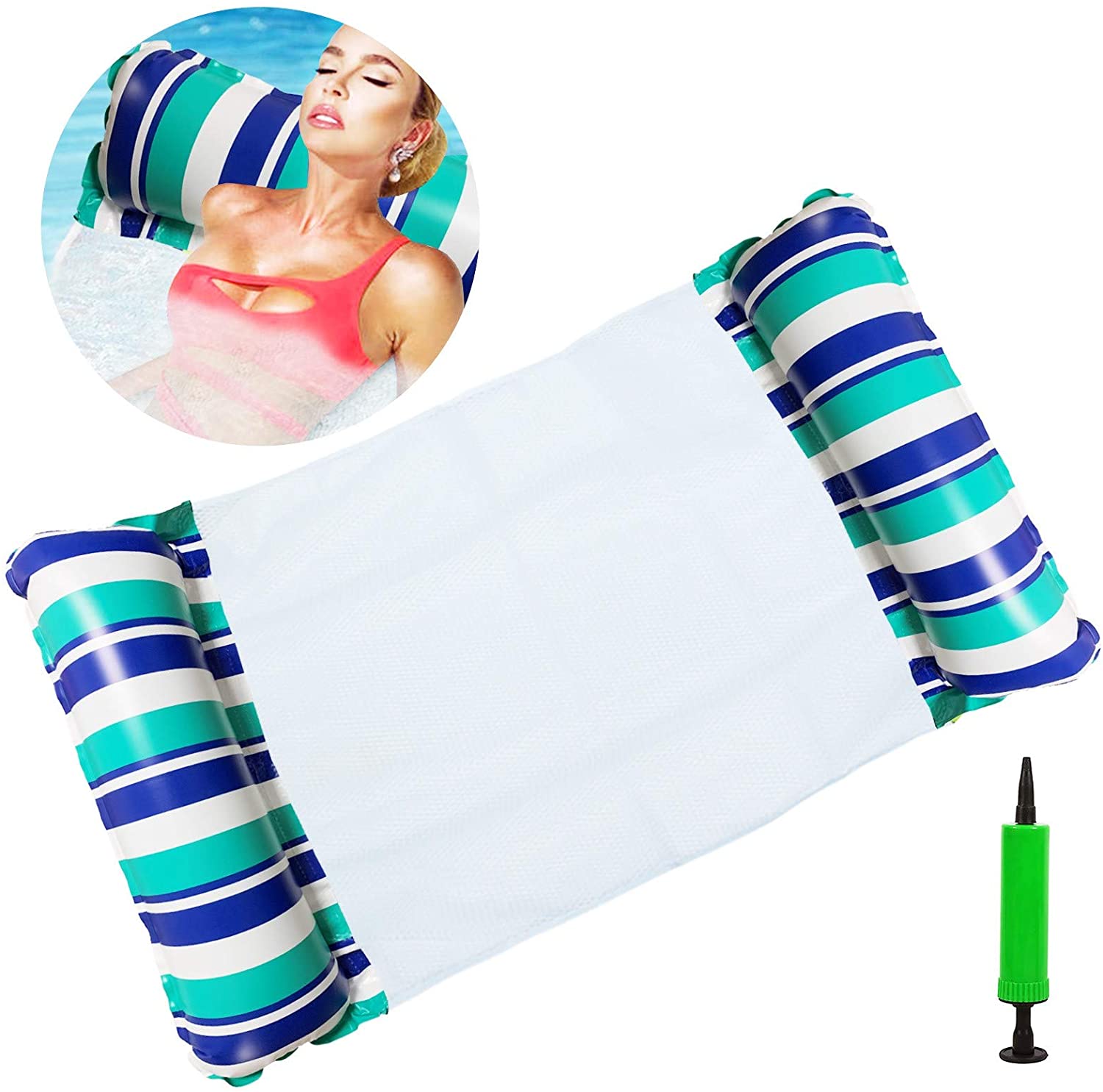 Swimming Pool Float Hammock, Inflatable Pool Floats, Multi Purpose