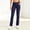 Navy, variant on YHAJDS Women Slim Yoga Pants Solid Color Mid Rise Long Trousers Arranged With Pockets