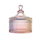 thumbnail image 2 of Vintage Ribbed Glass Jars With Lids Candy Trinket Storage Containers, 2 of 5