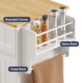 thumbnail image 5 of Asofer 33.6" Kitchen Island Cart with Storage, Adjustable Shelf & Drawer, for Dining Room, White, 5 of 12