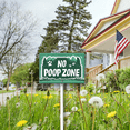 thumbnail image 6 of Eveokoki No Poop Zone Yard Sign, Large 12x8 inch Aluminum Metal No Pooping Dog Yard Signs With Stake for House Lawn, Protect Your Grass & Property, 6 of 6