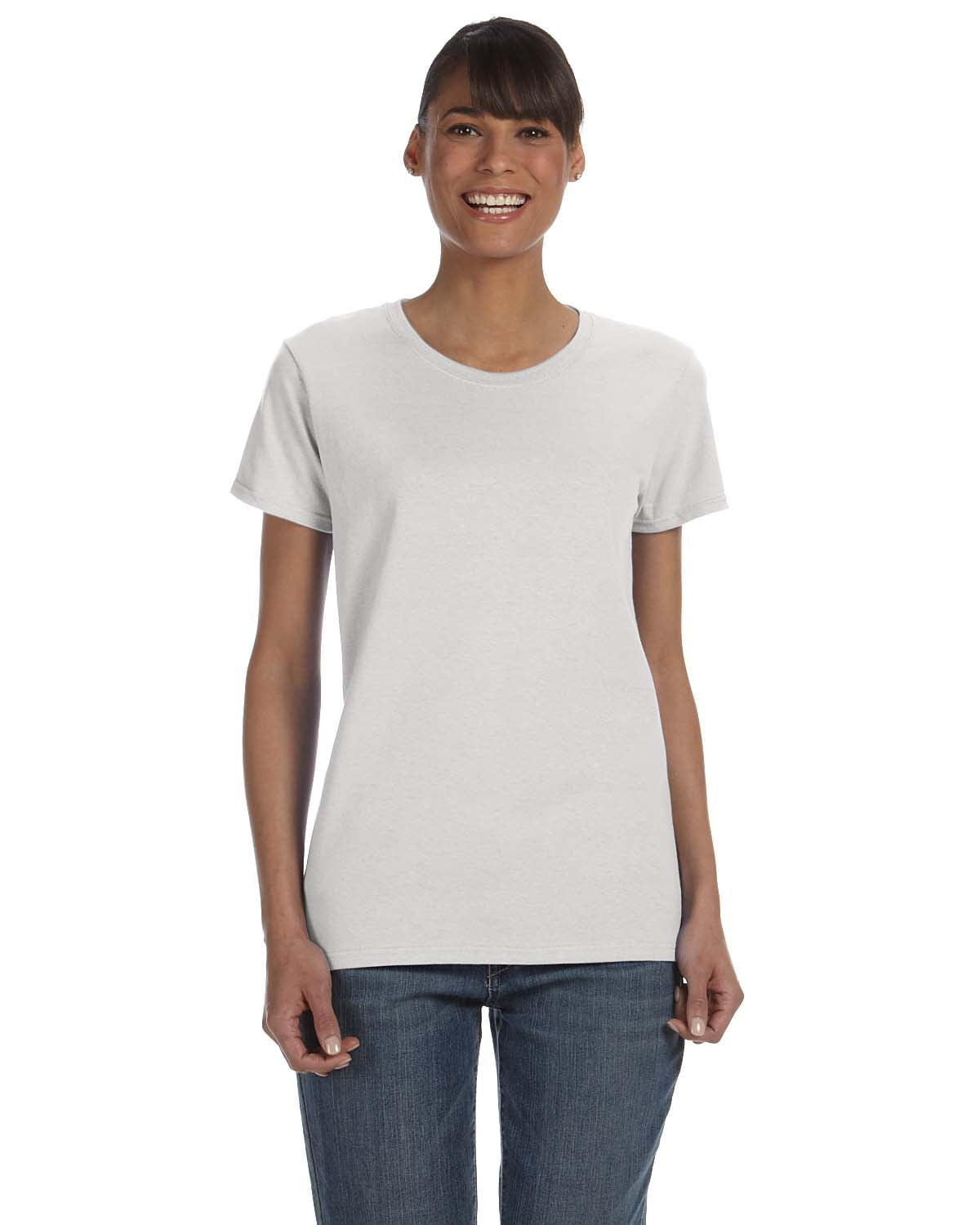 Gildan G500L Maglietta Donna Heavy Cotton 5.3 Oz – Vestibilità Morbida E Cuciture Laterali (Viola, 2XL)